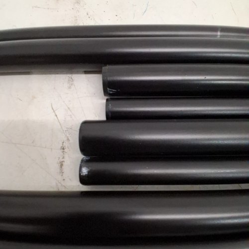2PK EXPANDABLE DOUBLE CURTAIN ROD KIT - 42"- 108" - BLACK image 4
