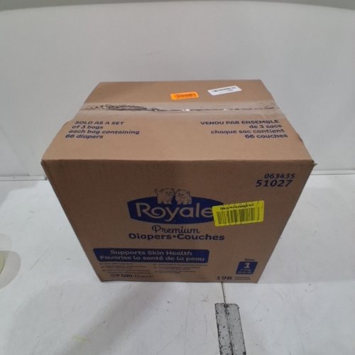 197PK ROYALE PREMIUM DIAPERS - SIZE 1 - WHITE (MODEL: 51027) image 5