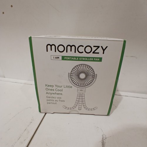 MOMCOZY 8000MAH PORTABLE STROLLER FAN, 27H ULTRA-LONG BATTERY LIFE - 4 SPEED - GREEN image 2