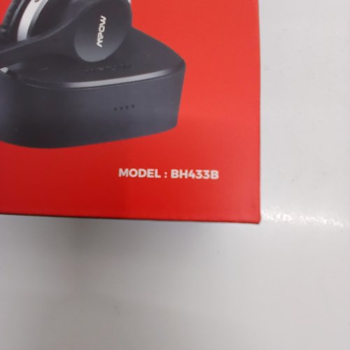 MPOW HC3 WIRELESS BLUETOOTH HEADSET WITH CHARGING DOCK - BLACK WITH SILVER TRIM (MODEL: BH433B) image 2