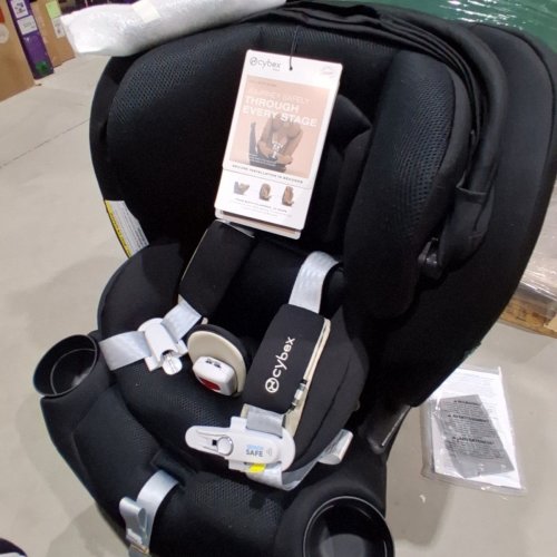 CYBEX GOLD CALLISTO G 360 ROTATING ALL-IN-ONE CONVERTIBLE CAR SEAT WITH SAFETY ASSURE PROTECTION SYSTEM - 120LBS MAX - MOON BLACK (MODEL: 524000600) image 4