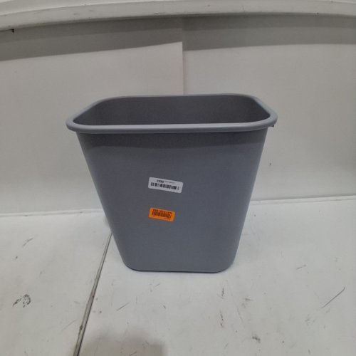 RUBBERMAID COMMERCIAL DECKSIDE PLASTIC WASTEBASKET - 7GAL - GREY (MODEL:2956) image 2