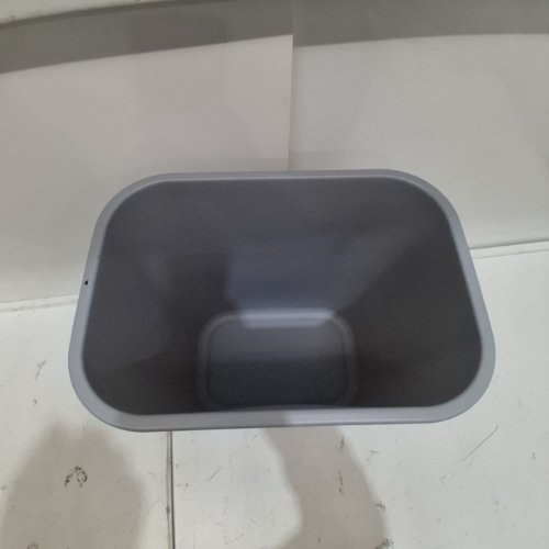RUBBERMAID COMMERCIAL DECKSIDE PLASTIC WASTEBASKET - 7GAL - GREY (MODEL:2956) image 3