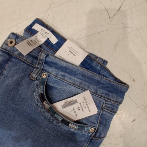 WOMEN'S CLEO LILY EMBROIDERED JEANS - SIZE 14 - BLUE (STYLE: CR9135-91267EMB) image 4
