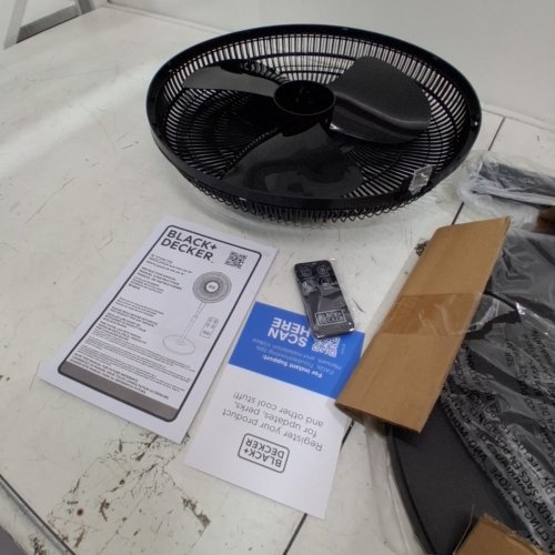 BLACK AND DECKER STAND OSCILLATING FAN WITH REMOTE - 16" - BLACK image 5