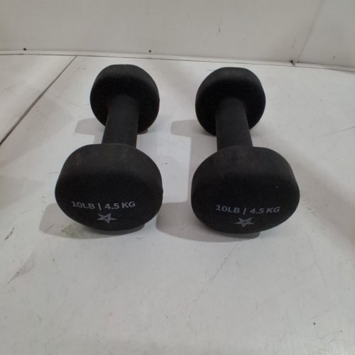 2PK YES4ALL NEOPRENE COATED DUMBBELL - 10BLS - BLACK image 2