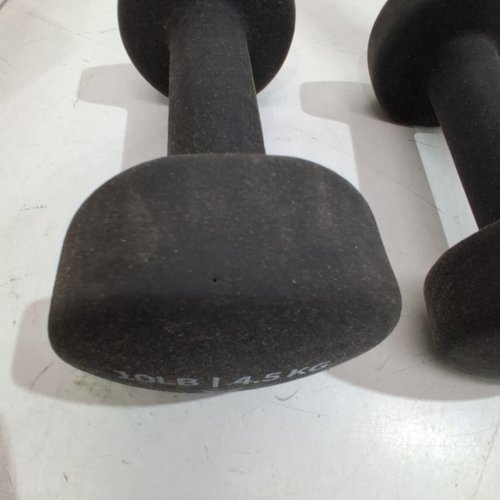 2PK YES4ALL NEOPRENE COATED DUMBBELL - 10BLS - BLACK image 3
