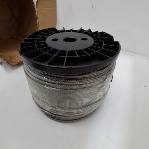 T316 MARINE GRADE STAINLESS STEEL CABLE - 1000FT - 1/8" - 7 X 7 - SILVER image 4