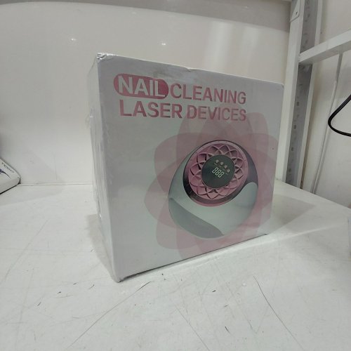NAIL CLEANING LASER DEVICE FOR ANTI FUNGAL INFECTION WITH DIGITAL DISPLAY FOR PROFESSIONAL USE - WHITE/GOLD (MODEL: KJWGG20241101-US-Y) image 2