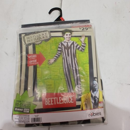 BOYS RUBIES BEETLEJUICE COSTUME - SMALL (4-6) - WHITE/BLACK (STYLE: 1001534) image 2