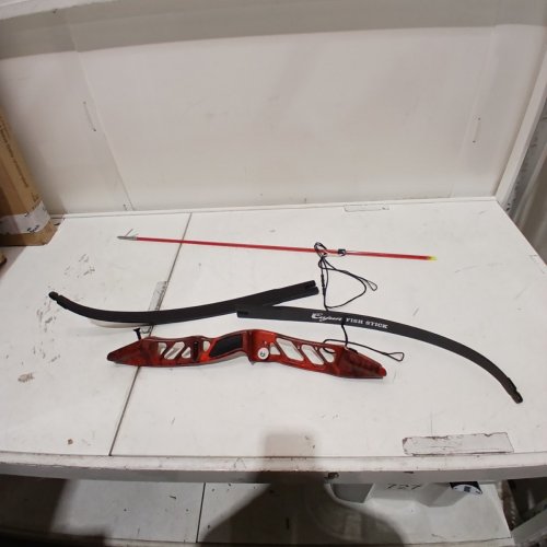 CAJUN ARCHERY TAKE-DOWN FISH STICK RIGHT HANDED BOWFISHING PACKAGE WITH DRUM REEL - 45LB PEAK DRAW WEIGHT - RED - (MODEL: A6FS15845R) image 2