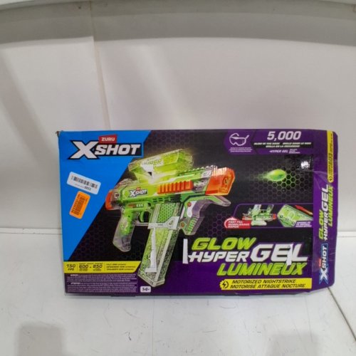 ZURU XSHOT HYPER GEL GLOW NIGHT STRIKE BLASTER - GREEN image 3