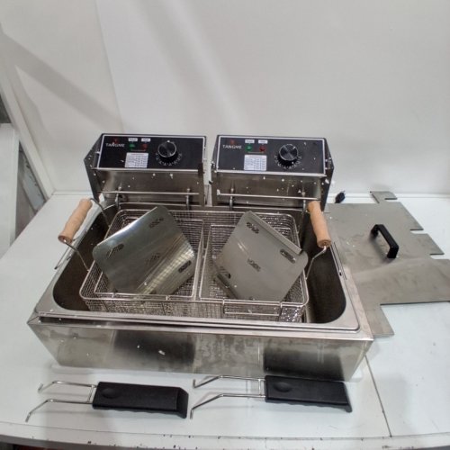TANGME DOUBLE ELECTRIC COUNTERTOP FRYER - 22 L - STAINLESS STEEL (MODEL: 82) image 2