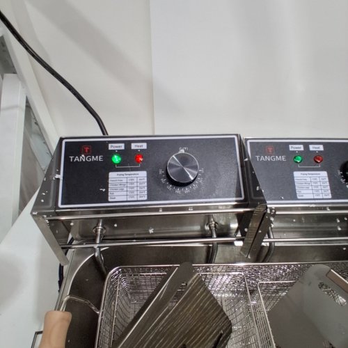 TANGME DOUBLE ELECTRIC COUNTERTOP FRYER - 22 L - STAINLESS STEEL (MODEL: 82) image 6