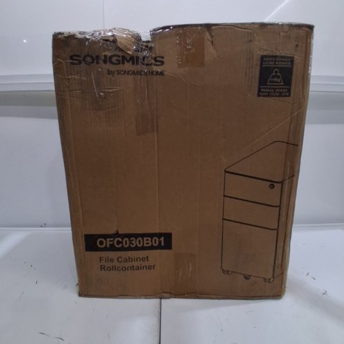 SONGMICS 3 DRAWER FILING CABINET - 15" X 19" X 24" - BLACK (MODEL: OFC030B01) image 4