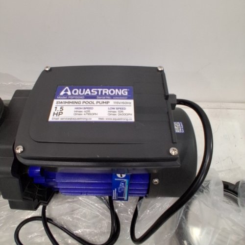 AQUASTRONG IN/ABOVE GROUND POOL PUMP - 1.5HP - 4975GPH - 115V - BLUE/BLACK (MODEL: PSP150AD) image 4