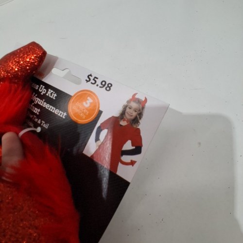 3PC GIRL'S DEVIL DRESS UP KIT - OSFM - RED (ITEM: WMCA18004-B) image 3