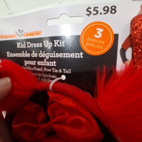 3PC GIRL'S DEVIL DRESS UP KIT - OSFM - RED (ITEM: WMCA18004-B) image 4