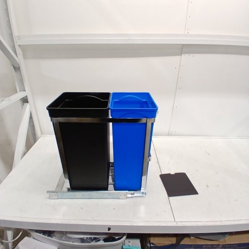 SIMPLEHUMAN 35 LITER / 9.3 GALLON UNDER COUNTER KITCHEN PULL-OUT RECYCLER image 2