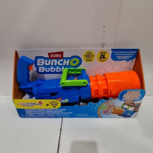 ZURU BUNCH O BUBBLES MOTORIZED BUBBLE BLASTER - 30,000 BUBBLES/MINUTE - BLUE/ORANGE (MODEL : 1851658) image 2