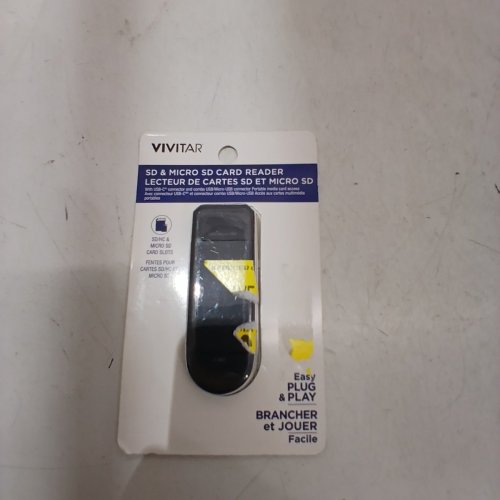 VIVITAR 5-IN-1 SD & MICRO SD CARD READER PLUG & PLAY - BLACK (MODEL: VIVRW7100-NOC-FR) image 2
