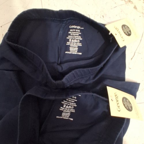 2PC KIDS GEORGE LEGGINGS - EXTRA SMALL (4-5) - NAVY (STYLE : GRY3017G) image 3