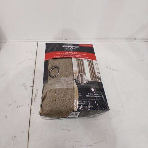 (2 PANEL) BEAUTYREST GROMMET TOP BLACKOUT CURTAIN WITH LINER - 52" X 90" - BROWN (MODEL: 6699105) image 4