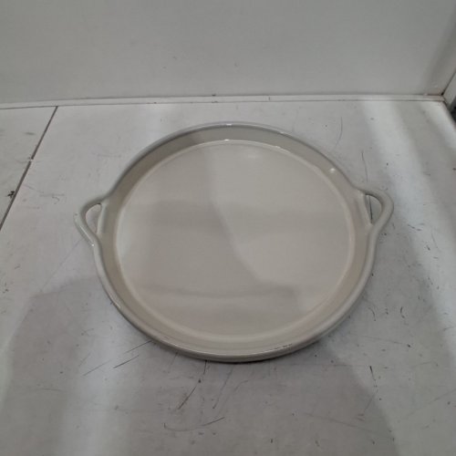 HEARTH & HAND WITH MAGNOLIA OVERSIZED CERAMIC TRAY WITH HANDLES - 17" - CREAM/WHITE (MODEL: 324-00-0123) image 2