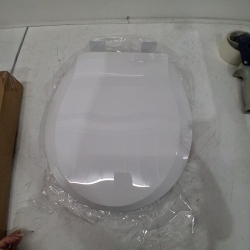 GARVEE ROUND TOILET SEAT WITH SLOW SOFT CLOSE - 17" - WHITE (MODEL: PHO-0R8LDVYT) image 2