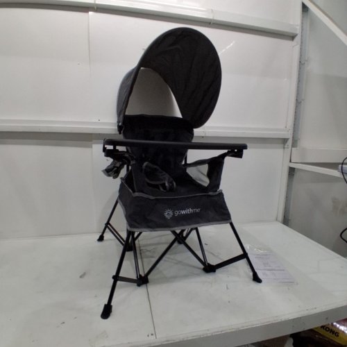 BABY DELIGHT GOWITHME JUBILEE DELUXE PORTABLE INFANT CHAIR WITH REMOVABLE CANOPY - MAX 75LBS - GREY (MODEL: BD05480) image 3