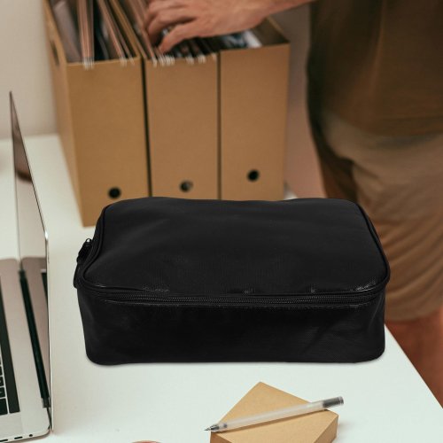 ETHZZLE FIREPROOF FILE/DOCUMENT ORGANIZER BAG - 11" X 14.5" X 3.9" - BLACK (MODEL: 3B1EUQCGJANM) image 2