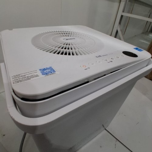 MIDEA CUBE 50 PINT SMART WIFI DEHUMIDIFIER WORKS WITH GOOGLE HOME AND ALEXA - 16"X15"X17" - WHITE (MODEL: MAD50S1QWT-A) image 4