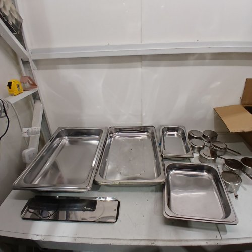 4PK LZONEY STAINLESS STEEL PARTY SIZED CHAFING DISHES - 9QT - SILVER image 3