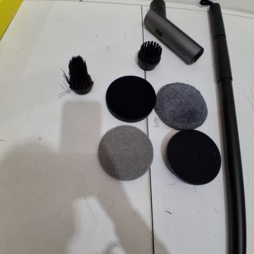 HOTO ELECTRIC SPIN SCRUBBER BRUSH WITH 6 BRUSH HEADS - 51" HANDLE - BLACK (MODEL: QWQJS001/1848324) image 4
