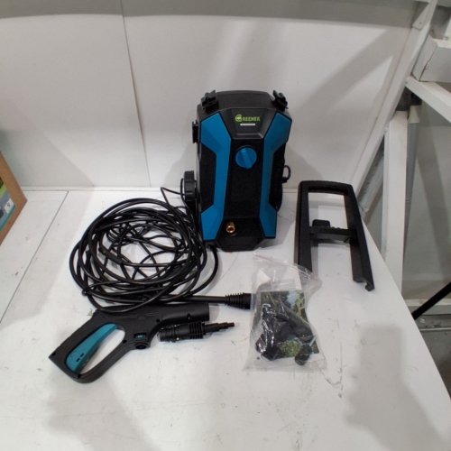 GREENER HIGH PRESSURE ELECTRIC PRESSURE WASHER WITH SOAP CANNON - 23FT HOSE/2.6GPM/4000PSI - BLACK/TEAL BLUE (MODEL: C5) image 3