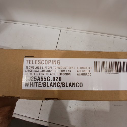 AMERICAN STANDARD TELESCOPING SLOW-CLOSE LIFTOFF TOP MOUNT LUXURY ELONGATED TOILET SEAT - WHITE (MODEL: 5025A65G.020) image 3