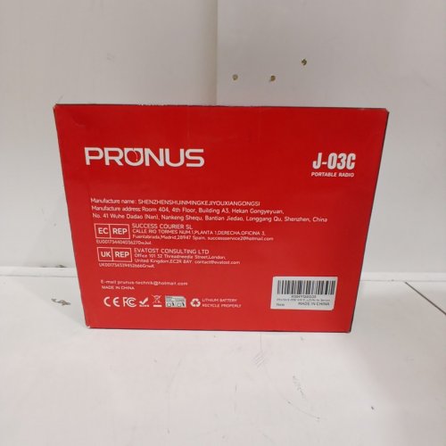 PRUNUS AM FM RADIO PORTABLE USB OR AA-BATTERY - EXCELLENT SOUND, 19.5 ANT RECEPETION - LARGE TUNING KNOBS - BLACK (MODEL: J-03C) image 3