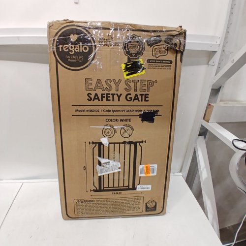 REGALO EASY STEP SAFETY GATE - 29"- 38.5" - WHITE (MODEL : 1160-DS) image 3