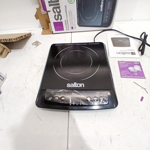 SALTON PORTABLE INDUCTION COOKTOP - BLACK - (ID1948) image 3