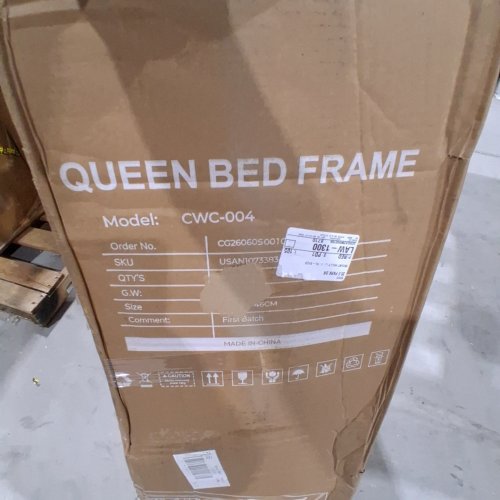 RECCI AIRFRAME CLOUD UPHOLSTERED BED FRAME - QUEEN - WHITE (MODEL: CWC-004) image 2