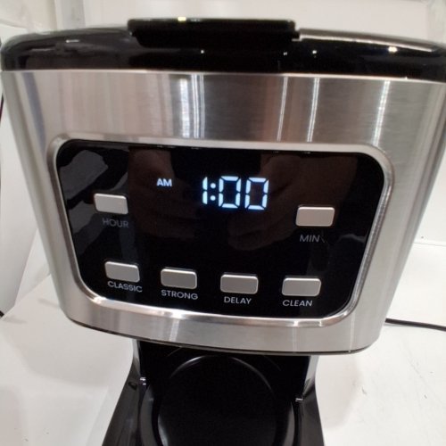 CHEFMAN PROGRAMMABLE COFFEE MAKER WITH DIGITAL DISPLAY & AUTO -BREW FUNCTION - 12-CUP - STAINLESS STEEL (MODEL: RJ14-12-SQ)) image 2