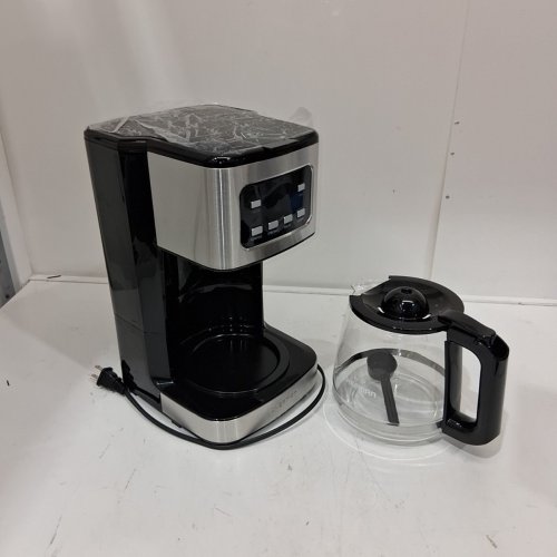 CHEFMAN PROGRAMMABLE COFFEE MAKER WITH DIGITAL DISPLAY & AUTO -BREW FUNCTION - 12-CUP - STAINLESS STEEL (MODEL: RJ14-12-SQ)) image 3