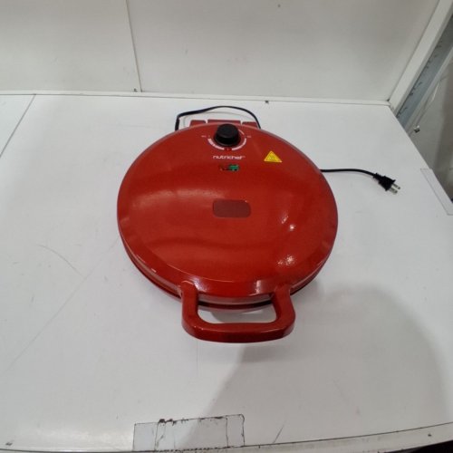 NUTRICHEF NON-STICK ELECTRIC MULTIPURPOSE PIZZA COOKER - 12" /1500W - RED/BLACK (MODEL: ‎NCSW837RED) image 3