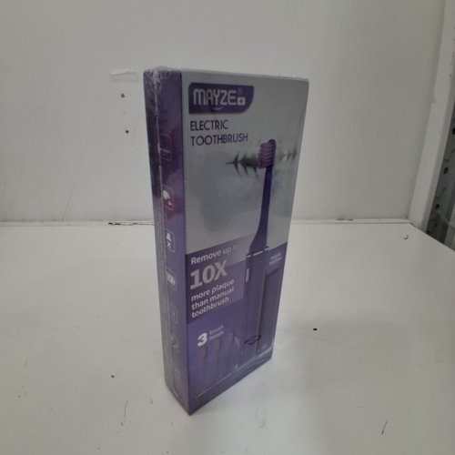MAYZE ELECTRIC TOOTHBRUSH WITH PORTABLE DUST COVER - PURPLE image 2