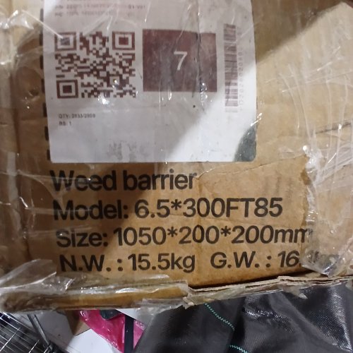 PREMIUM WEED BARRIER FABRIC HEAVY DUTY - 150FT - BLACK image 2