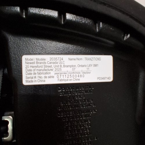GRACO TRANZITIONS 3-IN-1 HARNESS/HIGHBACK/BACKLESS BOOSTER CAR SEAT - 100LBS MAX/CAP - PROOF/BLACK (MODEL: 2035724) image 2