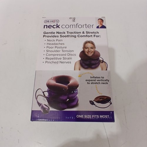 DR-HO'S NECK COMFORTER CERVICAL TRACTION DEVICE - OSFM - PURPLE image 2