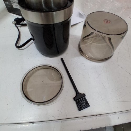 KYG ELECTRIC COFFEE/SEED GRINDER WITH REMOVABLE BOWL SPICE GRINDER AND WASHABLE STAINLESS STEEL CUP - 300W - BLACK - (MODEL: M200B) image 4