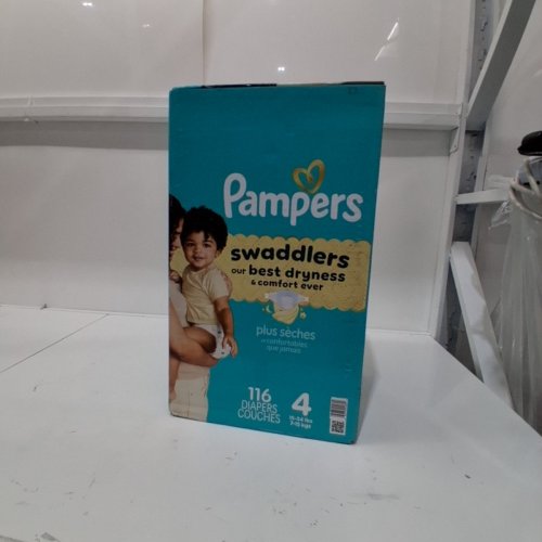 116PK PAMPERS SWADDLERS DIAPERS - SIZE 4 image 2