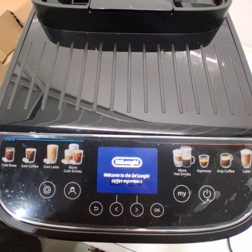 DELONGHI MAGNIFICA DUO AUTOMATIC ESPRESSO MACHINE, MILK FROTHER, 20 ONE-TOUCH RECIPES - SILVER - (MODEL:ECAM33080SXB) image 2